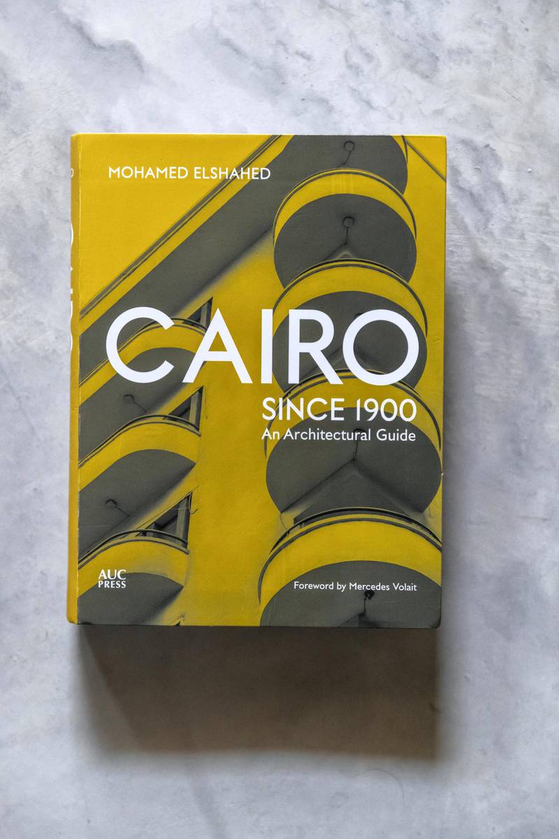 SHARJAH, UNITED ARAB EMIRATES. 04 JANUARY 2020. Mohamed EL Shahed’s recently published book on the architecture of Cairo in Egypt. (Photo: Antonie Robertson/The National) Journalist: Razmig Bedirian. Section: Arts and Culture.