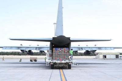 UAE aid going to Iran.