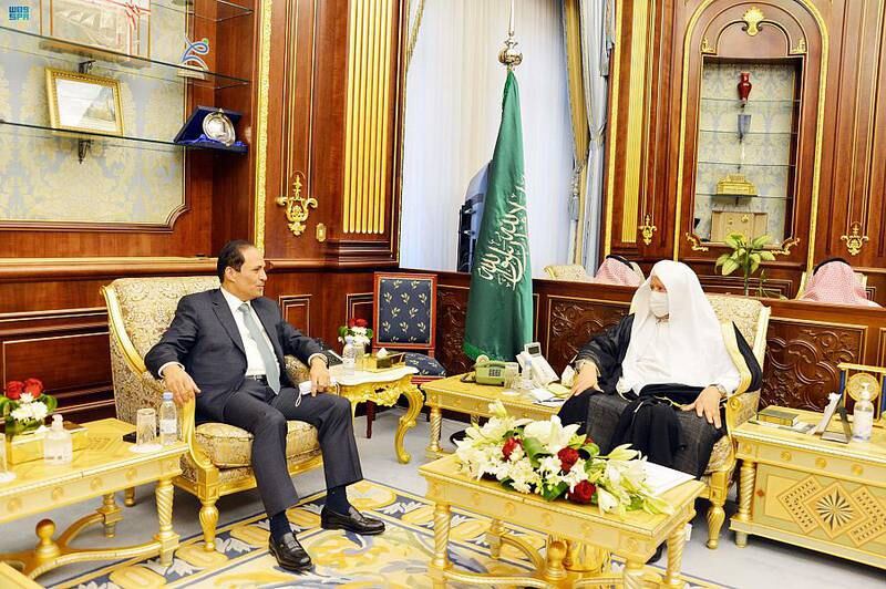 Mohamad Al Fayez during a visit to Saudi Arabia in December 2021. SPA