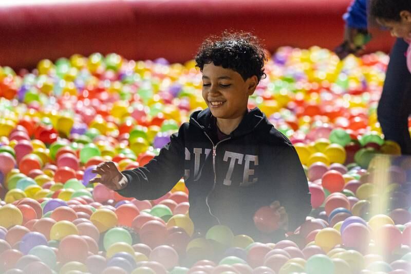 Youngsters can enjoy a ballpit 