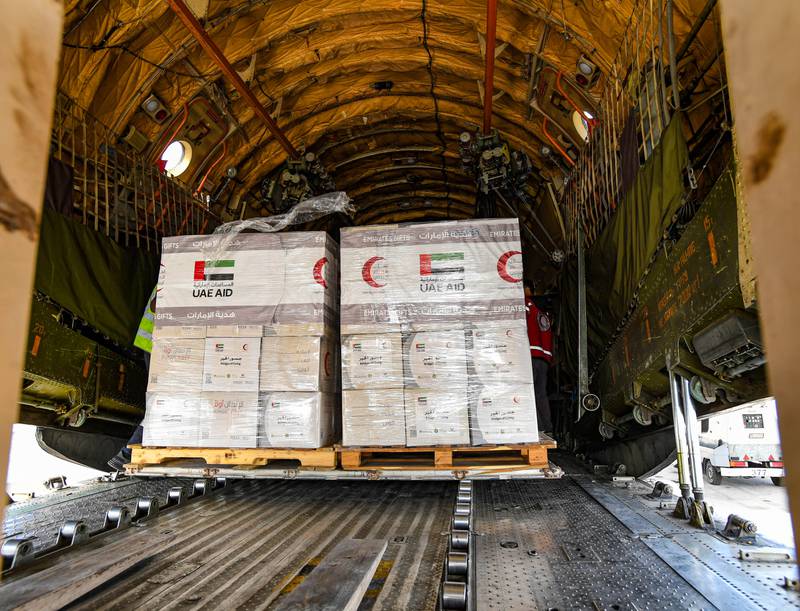 The UAE has sent 151 flights carrying 4,925 tonnes of aid to Syria since the February 6 earthquake. All photos: Wam
