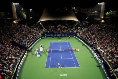 General view of the final between Stefanos Tsitsipas and Novak Djokovic. Reuters