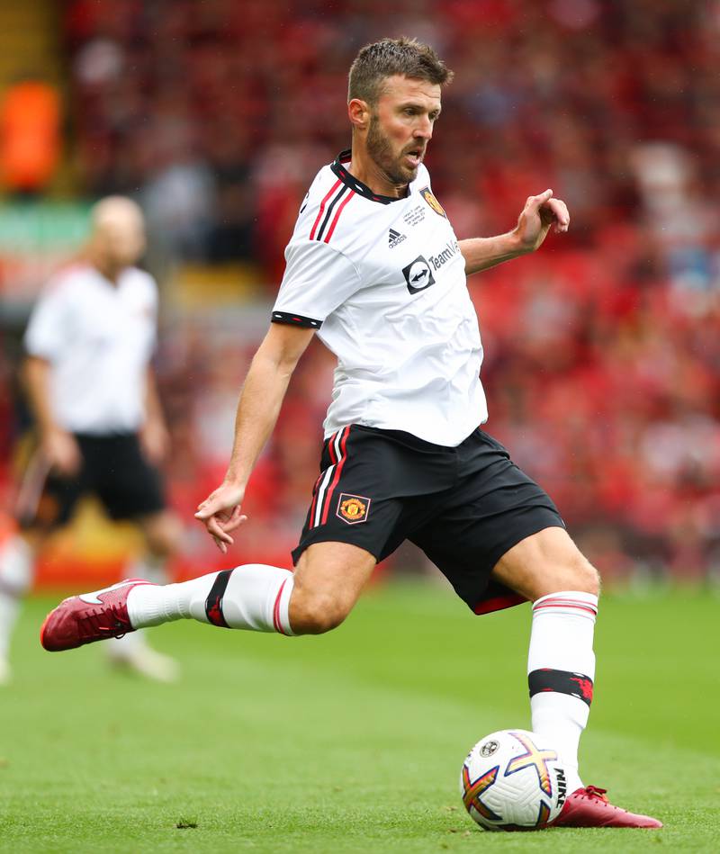 Manchester United's Michael Carrick during the Legends match at Anfield, Liverpool, on September 24, 2022. PA