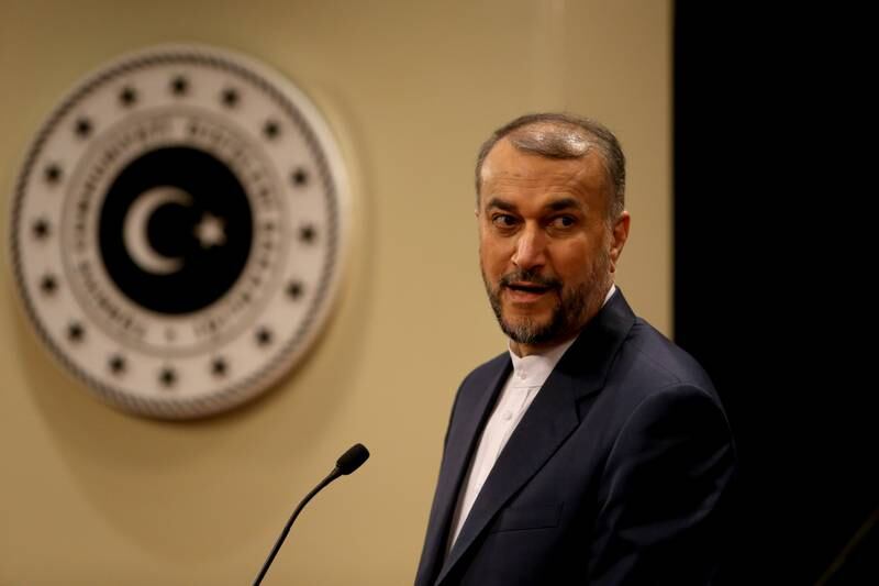 Iran's Foreign Minister Hossein Amir Abdollahian, pictured in Ankara last week. EPA