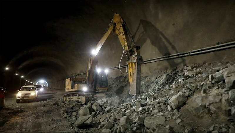 The tunnel's excavation required 300,000 working hours.