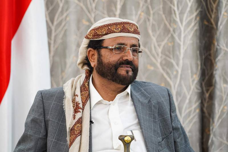 Marib Governor Sultan al-Arada speaks during an interview in the northern city of Marib, the Saudi-backed Yemeni government's last northern bastion. AFP