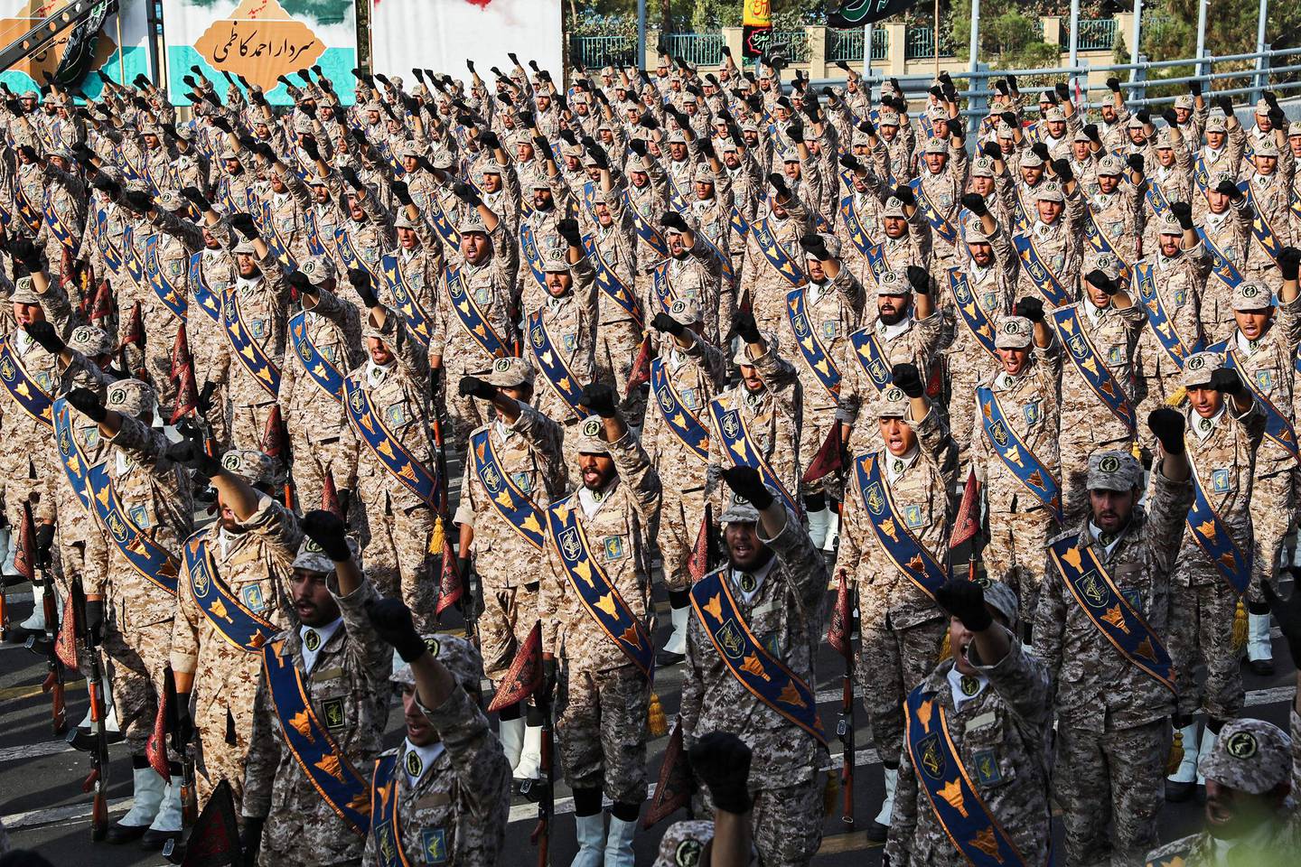 Das iranische Korps der Islamischen Revolutionsgarden (IRGC) wurde beschuldigt, Killerkommandos nach London geschickt zu haben.  AFP