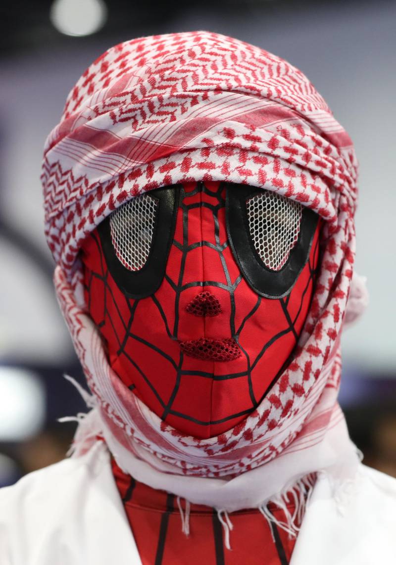 Khaleeji Spiderman. AFP