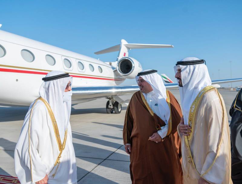 Prince Salman bin Hamad travelled to the UAE to attend Bahrain's National Day celebrations at Expo 2020 Dubai. Photo: @sheikhhamdan