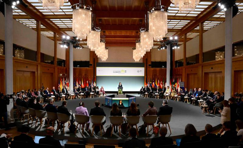 Climate negotiations are gathering pace at this week's Petersberg Climate Dialogue in Berlin. AFP