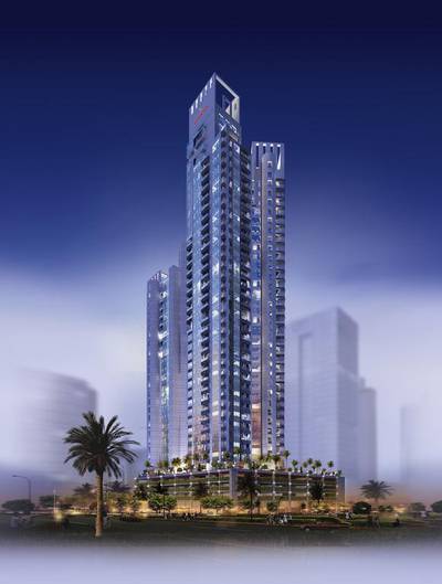 Richreit Real Estate Development is showcasing the 40-storey Mövenpick Hotel Apartments Al Burj Business Bay. Courtesy Richreit Real Estate Development