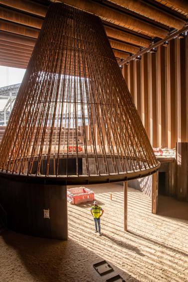 The Netherlands pavilion at Expo 2020 Dubai will keep its carbon footprint small using reusable, recyclable and biodegradable material. Courtesy: Faisal Khatib
