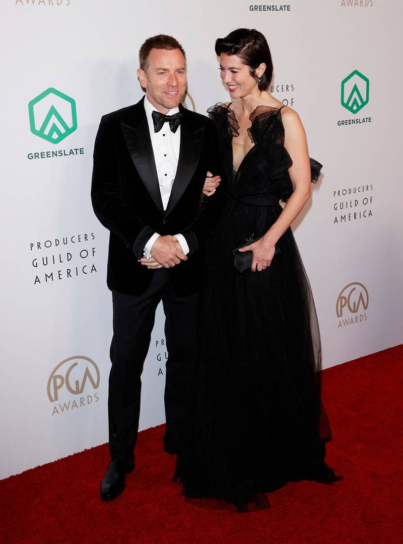 Scottish actor Ewan McGregor, left, with US actress Mary Elizabeth Winstead. AFP