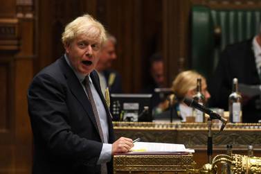 Britain's Prime Minister Boris Johnson was accused Wednesday of presiding over a "rogue state" as his government introduced legislation that intentionally breaches its EU withdrawal treaty in the messy countdown to a full Brexit divorce. AFP Photo / UK Parliament