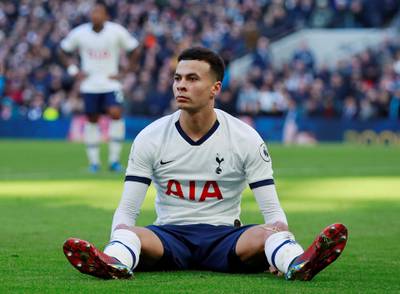 Tottenham Hotspur's Dele Alli was used at the tip of the attack against Wolves in the absence of the injured Harry Kane and Son Heung-min. Reuters