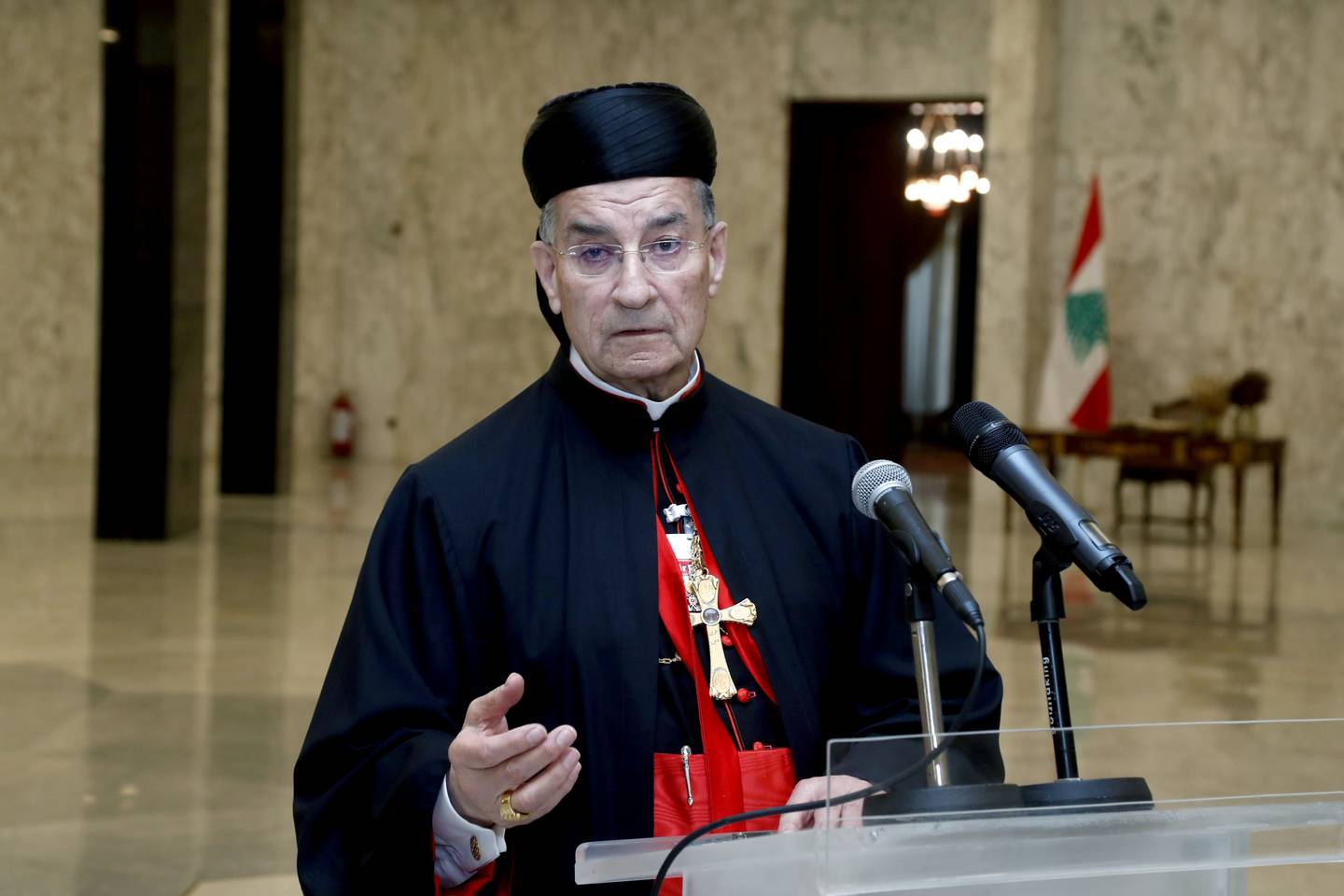 Maronite Patriarch Bechara Al Rai has been pushing for Lebanese neutrality. Reuters