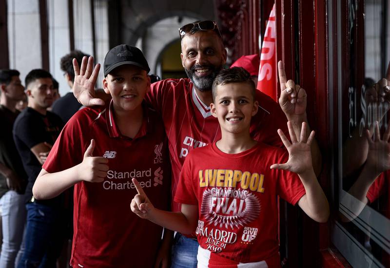 MADRID, SPAIN - JUNE 01: Liverpool fans during the UEFA Champions League Final. Getty