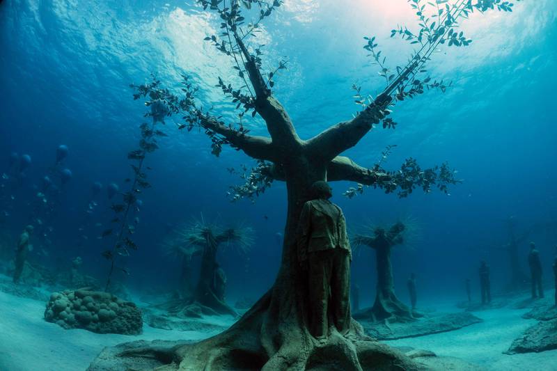 The Museum of Underwater Sculpture Ayia Napa is a "symbol to enhance the story of Ayia Napa’s newly created Marine Protected Zone, whilst acknowledging the deforestation practices of the past," according to the museum's website
