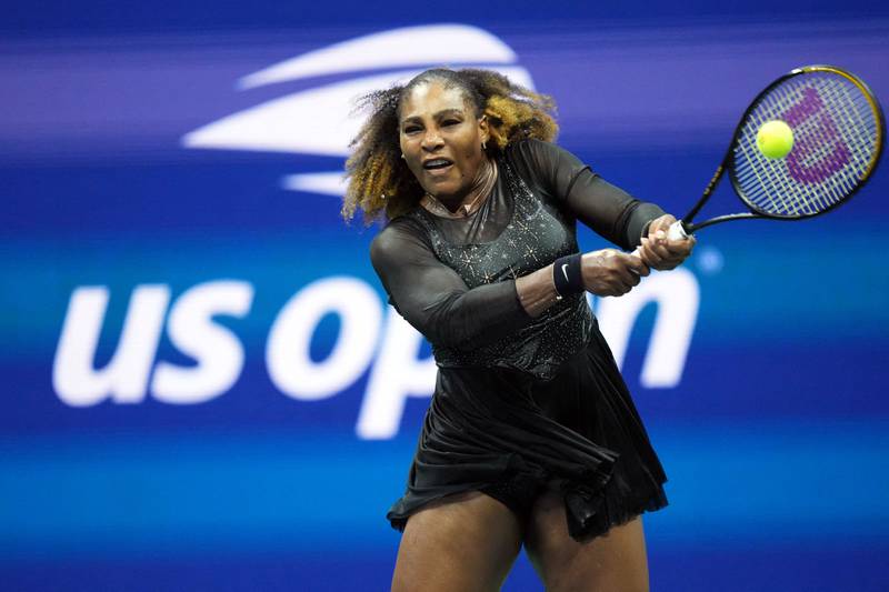 Serena Williams plays a shot. Reuters