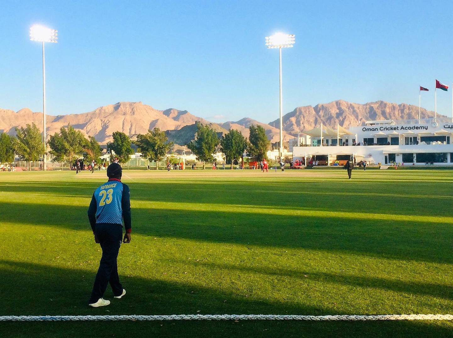 Al Amerat Cricket Stadium in Oman will host T20 World Cup matches. Courtesy Paul Radley