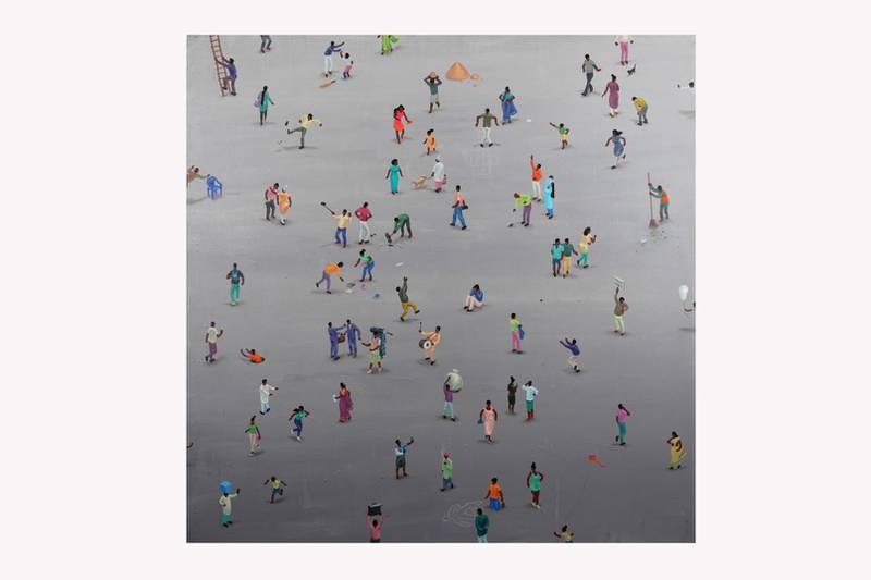 Sameer Kulavoor's 'A Man in the Crowd'. Courtesy TARQ