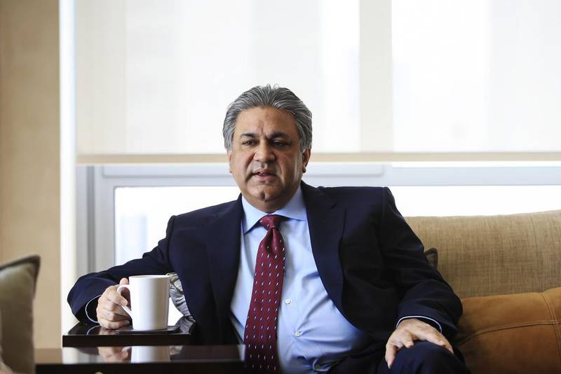 Abraaj Group chief executive Arif Naqvi, who remains in the UK to avoid risking arrest in Dubai oversaw the management of around $14bn assets at the peak of private equity fund's growth. Sarah Dea / The National