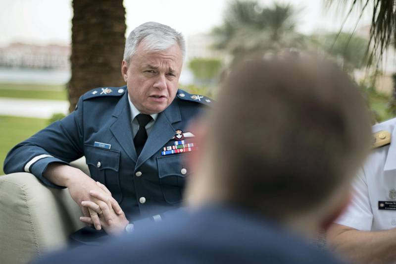 ABU DHABI, UNITED ARAB EMIRATES - FEBRUARY, 19 2019.Colin Keiver, Commander Joint Task Force Iraq - Middle East,  Department of National Defence, Canada.(Photo by Reem Mohammed/The National)Reporter: Section:  NA
