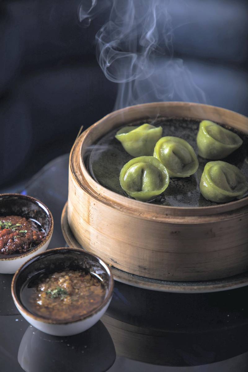 The green velvet crystal dim sum. Courtesy Epitome