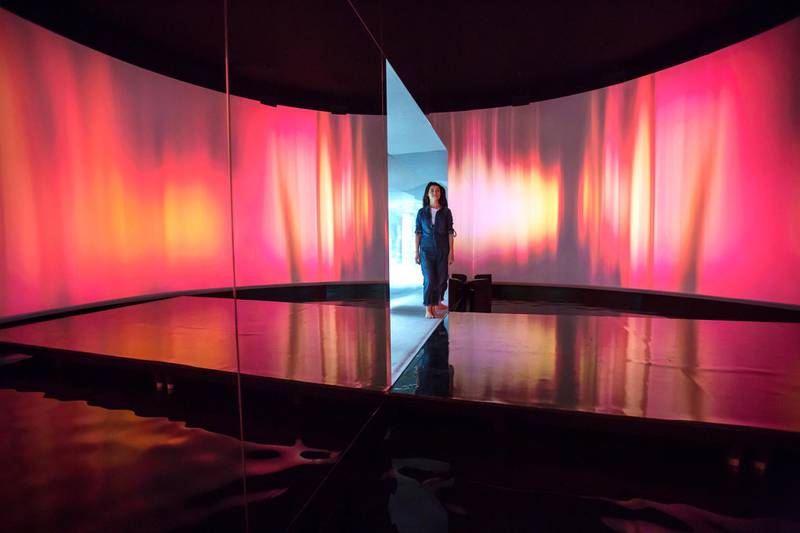 British set designer Es Devlin with her installation ‘Mirror Maze’ (2016), which was filled with the scent of an exclusive Chanel fragrance. Photos: Es Devlin