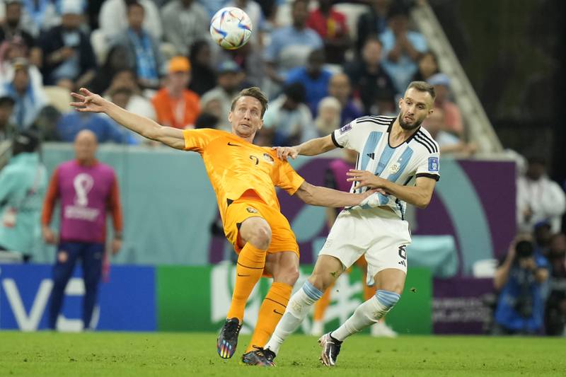 German Pezzella (Romero, 78’) – 4. Conceded the free-kick for the Netherlands equaliser with a stupid challenge on the edge of the box. Booked for a foul on Gakpo as he tried to run through. Sent his header off target. AP