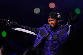 The tight 15-minute set acted as a virtual mixtape of Usher's prowess, beginning with the blazing Caught Up. AP