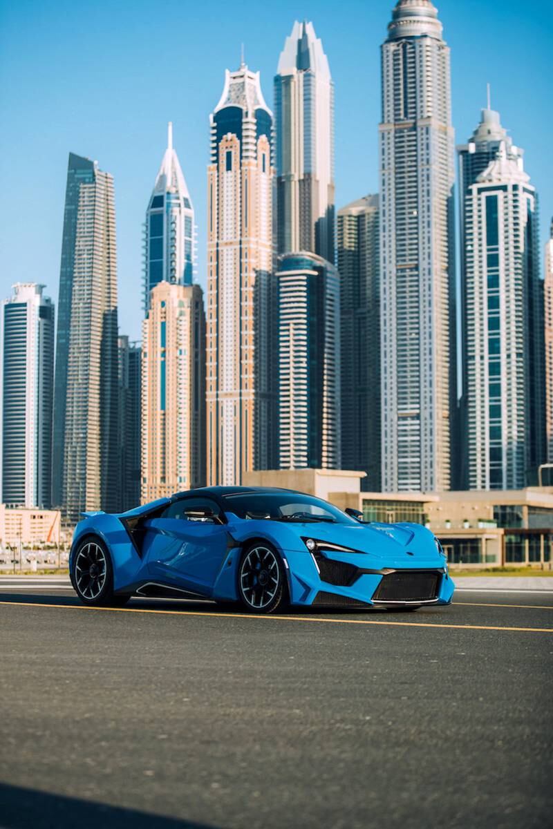 Fitting in with the Dubai skyline. Courtesy W Motors
