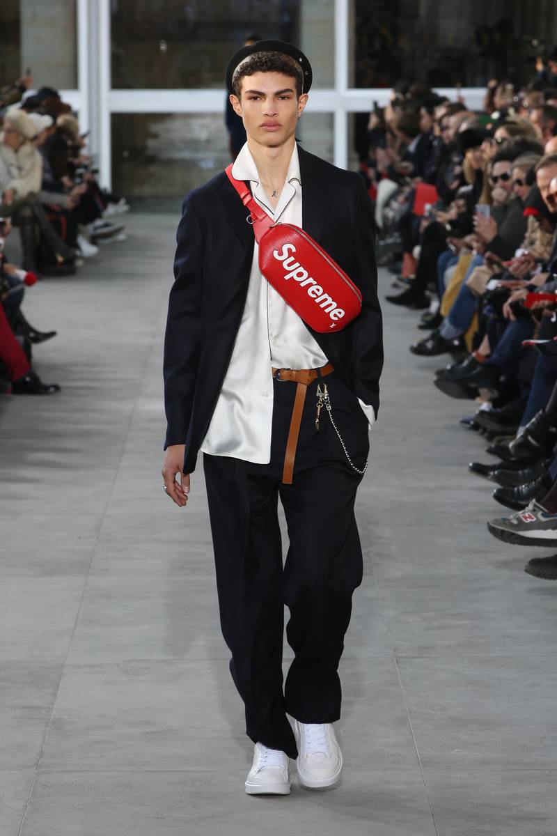 Louis Vuitton menswear autumn/winter 2017 collection with Supreme.