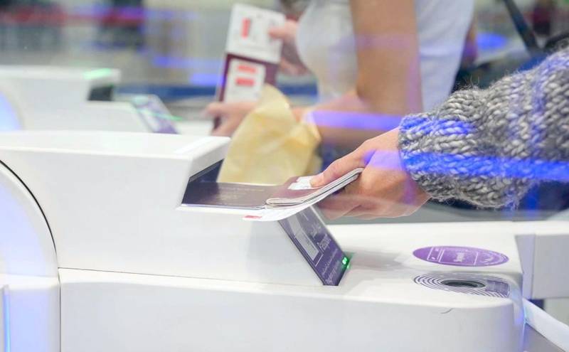 Travellers can only use the smart gates at Dubai's Terminal 3 airport when scanning a passport, rather than using Emirates ID. Courtesy: Dubai Media Office