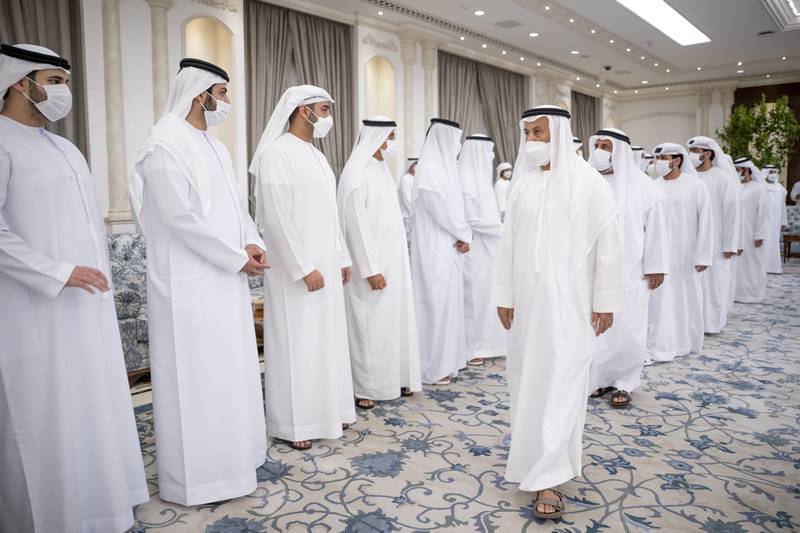 Emiratis offer condolences to Sheikh Zayed bin Saeed bin Zayed, Sheikh Mohamed bin Sultan bin Khalifa and Sheikh Zayed bin Sultan bin Khalifa.