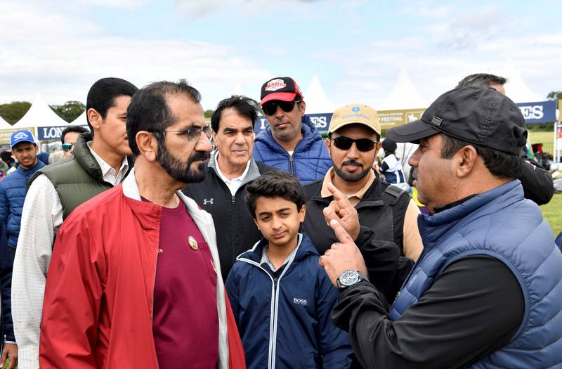 The Vice President and Ruler of Dubai attends the second of the three-day Sheikh Mohammed bin Rashid Al Maktoum Endurance Cup Festival UK Endurance Masters. Wam