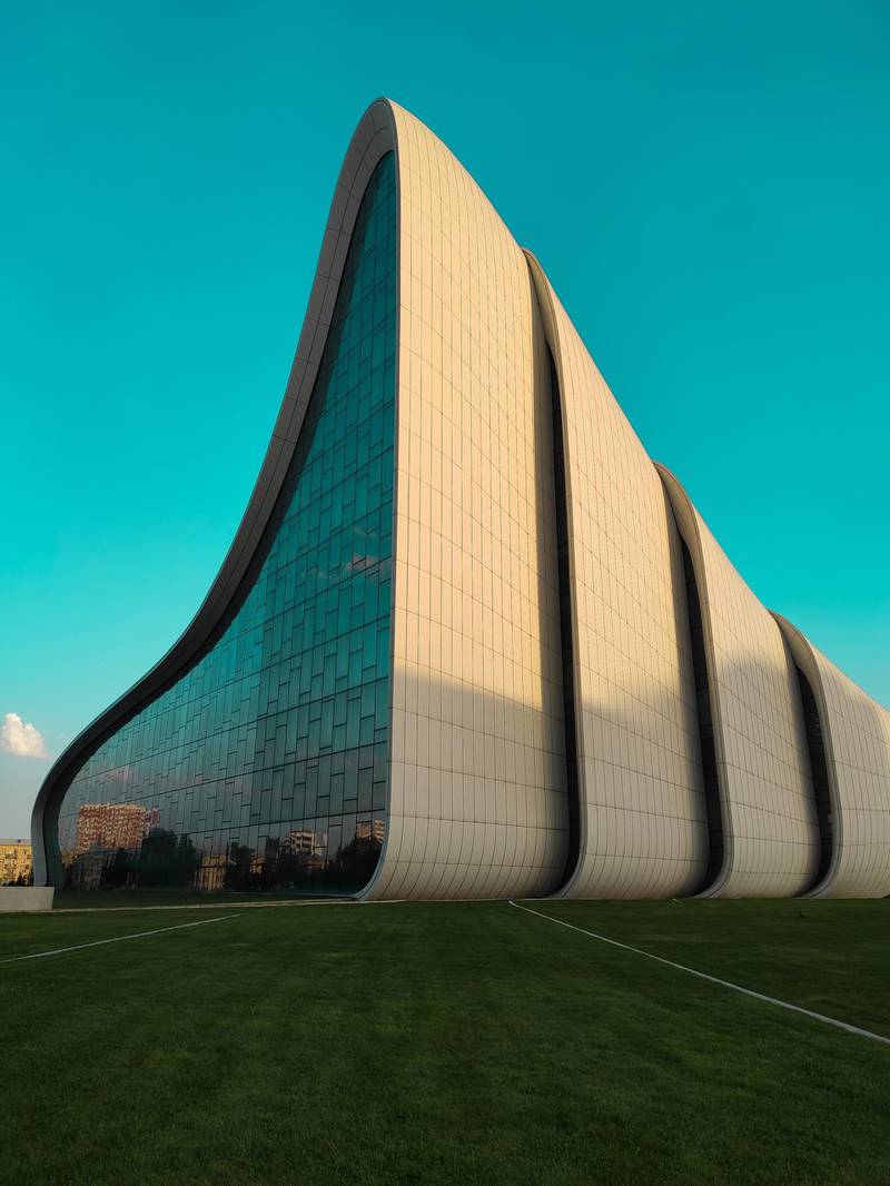 Etihad will reopen its Abu Dhabi to Baku route. The Azerbaijani capital is home to the Heydar Aliyev Centre, designed by Zaha Hadid. Unsplash