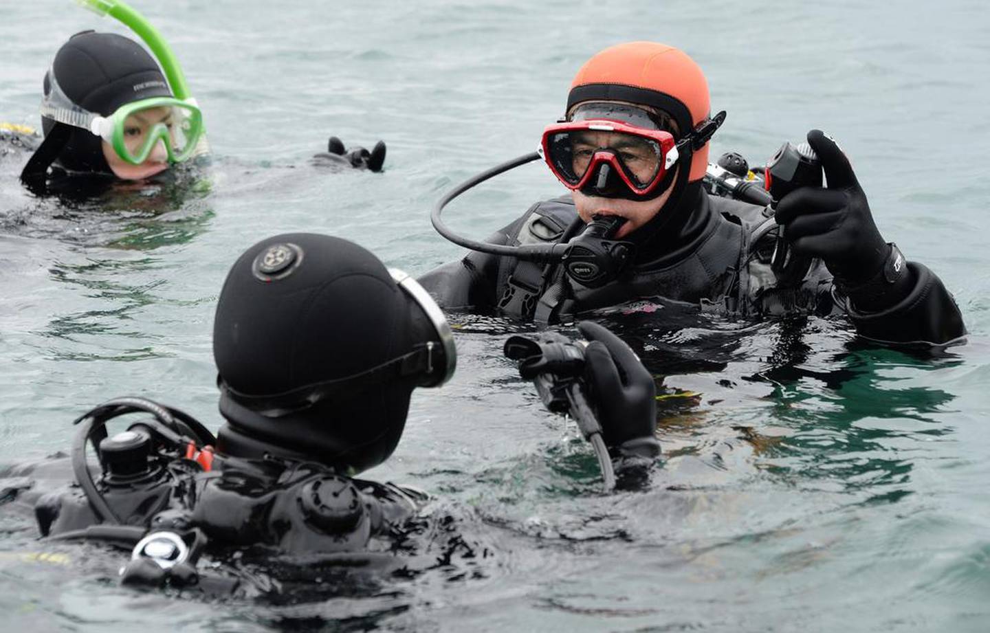 Student divers must work through a plethora of skills before they are certified for underwater exploration. 