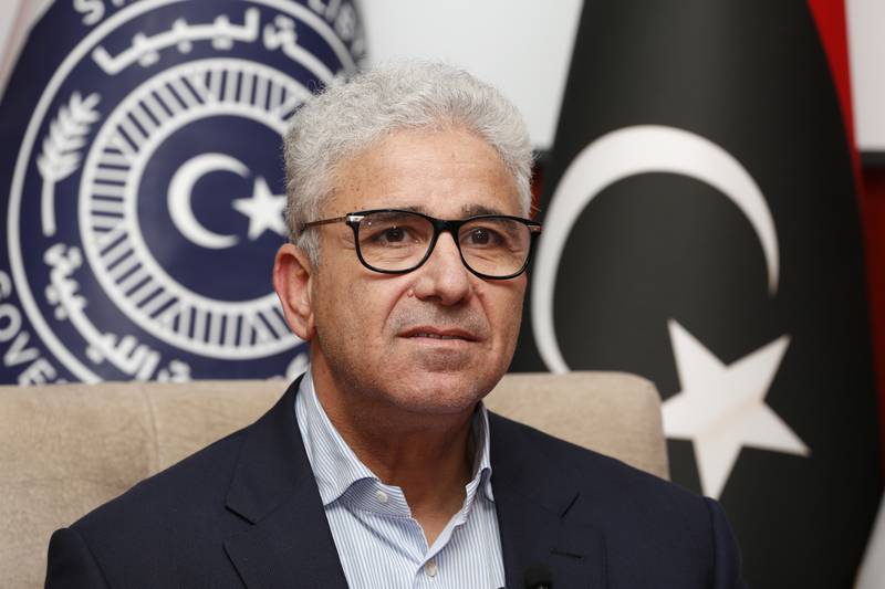 Fathi Bashagha, one of Libya’s rival prime ministers, in May. AP