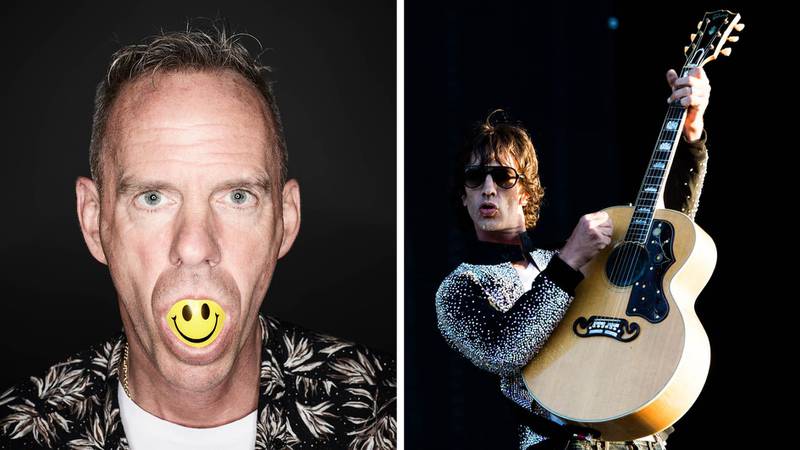 From left: Fatboy Slim and Richard Ashcroft are coming to Dubai to perform at Party In The Park this November. Courtesy Party In The Park