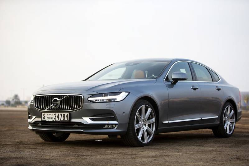 Volvo’s S90 T6 AWD Inscription Plus, which has a twin-charged, 2.0L flat-four engine. Last year was the first time in 50 years that Volvo didn’t have Sweden’s best-selling car. Christopher Pike / The National