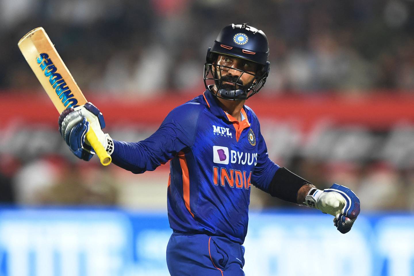 Dinesh Karthik made a grand return to the Indian team. AFP
