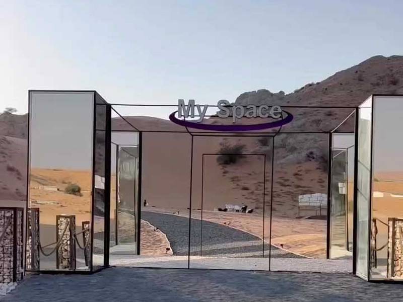 My Space Cafe, a desert pop-up in Sharjah, is now open. Photo: Instagram / @myspace.cafe