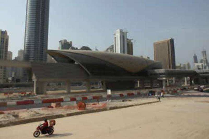 The Sharaf DG Metro Red Line station in Dubai.