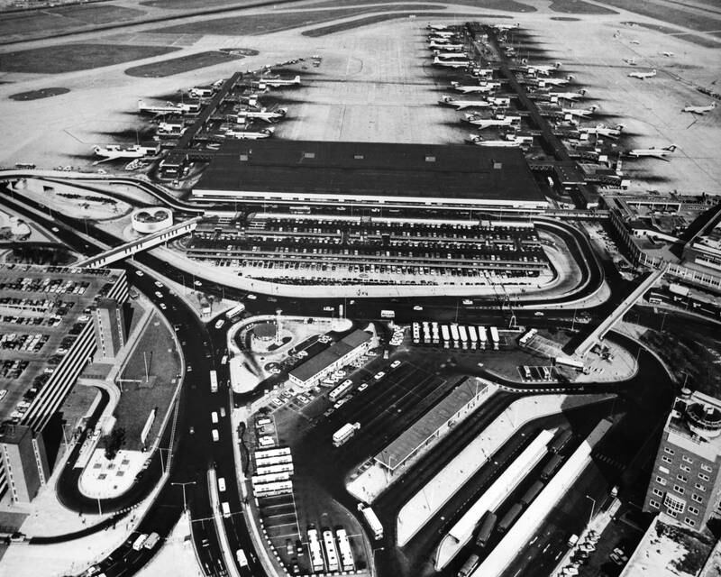 An aerial view of Heathrow in 1970.