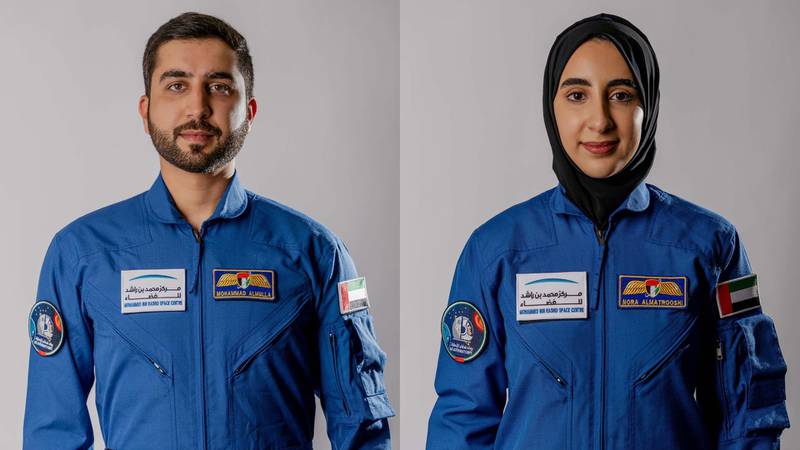 Mohammad Al Mulla and Nora Al Matrooshi. ourtesy: Mohammed bin Rashid Space Centre