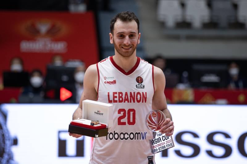 Wael Arakji of Lebanon was awarded Most Valuable Player of the the Fiba Asia Cup. Getty Images