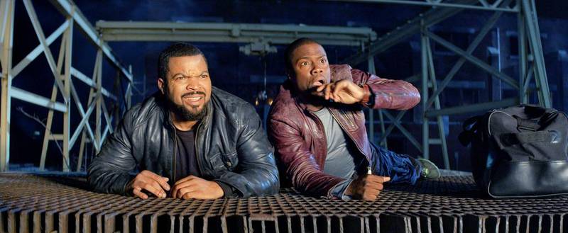 Ice Cube, left, and Kevin Hart in Ride Along. AP Photo / Universal Pictures