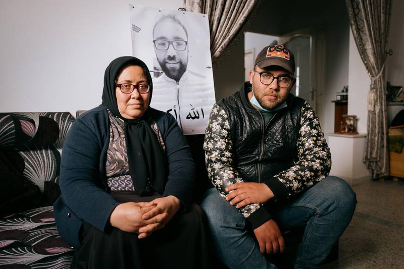 Abdelsalem Zayen's mother Dalenda Gassara and his brother Wael say that each time they tried to get insulin to him while he was in custody, the police threatened them with fines or arrest. Erin Clare Brown / The National