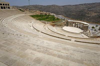 A large amphitheatre that holds about 12,000 people in the entertainment complex.